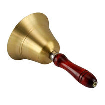 Ciyuan Zhengtang hand-held vintage brass hand-cranked wind chime handle piece home crafts door decoration bell hand-cranked bell