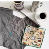 Японская портативная сумка через плечо, вместительный и большой шоппер, с вышивкой