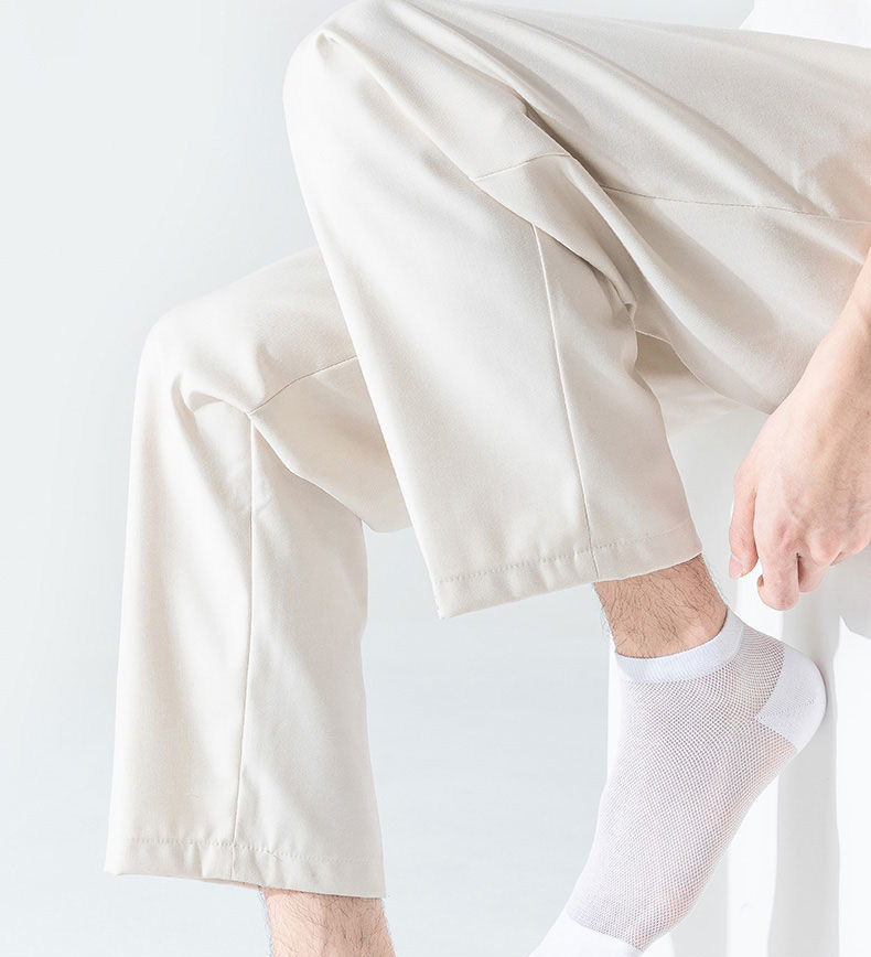 Large Size Men's Socks, Size 46, Mesh Breathable Short Low-Cut No-Show Socks, Size 48, Extra Large, Plus Size Sports Socks, Ultra-Thin Style 50 — تصویر 1