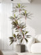 Simulated Green Plant Velvet Indoor Living Room Floor Decoration Fake Plant Potted Tv Cabinet Large Artificial Ornament Tree