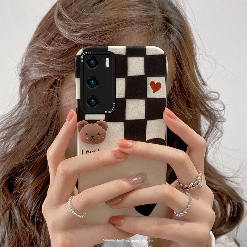 Applicable Huawei p40pro mobile phone protection shell Huawei p30pro protective sleeve P50pro full package nova7 anti-fall nova8pro female section p30pro cute n