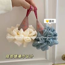 Korean ins style simple wild cute creative ice cream bath ball ice cream bath flower rubbing bubble bath ball