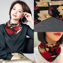 Scarf winter womens thin neck protector neck sleeve Korean version all-match warm fashion fake collar Western style scarf triangle scarf