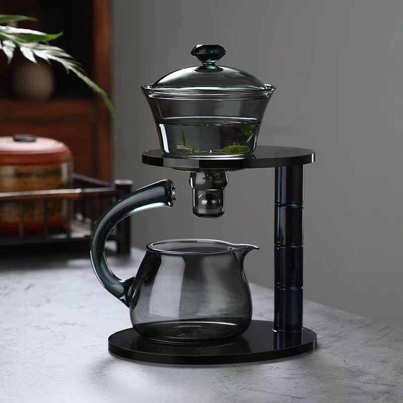 New sloth tea maker upscale tea set magnetic tea suction teapot home utility-tea with half fully automatic tea maker-Taobao