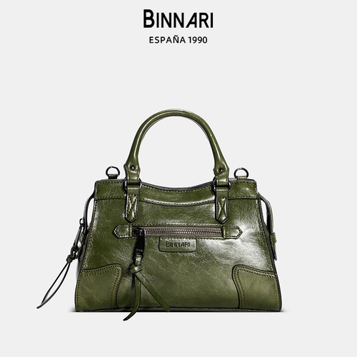 Binnari Оригинальная полиуретановая ретро классическая сумка на одно плечо