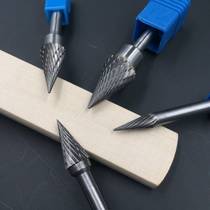 New 6mm handle tungsten steel grinding head carbide rotary file pointed file woodworking engraving tungsten steel milling cutter electric drill
