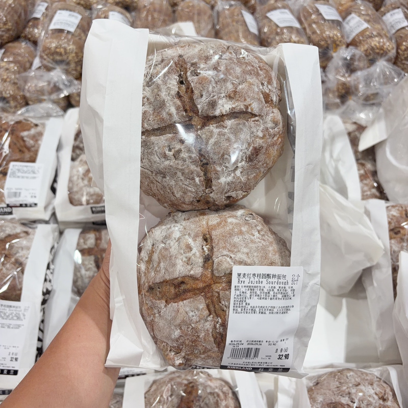 Purchase Kirkland Signature/Kirkland Rye Red Date Longan Sourdough Bread 2 Packs at Costco in Suzhou