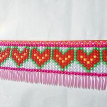 Ethnic minority Miao clothing lace imitation pearl 6mm beads hand-threaded beads