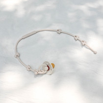 Ins style cute little bear anti-lost rope chewable multi-functional teether anti-lost rope pacifier chewing gum lanyard