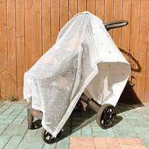 ins Baby Cart covered mosquito nets Childrens cart full cover yarn and breathable anti - mosquito sun shade