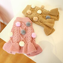 Cat clothes autumn and winter 2021 cat pet clothes cute princess wind beauty short orange cat mother cat winter warm