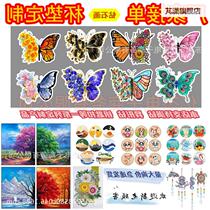 Cross Hot Sales Diamond Painting Coaster Acrylic Cork Bottom Mandala Animal Christmas Series Diamond Coaster Stone Painting Factory