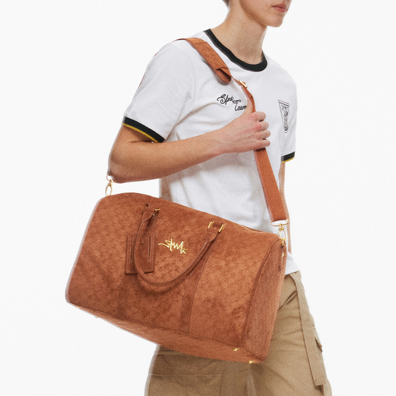 Wanida's Same Tizzyt Chengdu Tour Model Sfnt Vintage Pattern Large-Capacity Travel Bag Handbag Shoulder Bag Wanida's Same Tizzyt Chengdu Tour Model Sfnt Vintage Pattern Large-Capacity Travel Bag Handbag Shoulder Bag