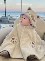 New newborn baby cape A category new winter style 6-18 month old male and female baby outdoor windproof cape jacket