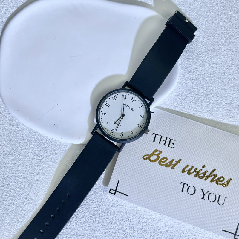 Quartz Watch Specifically for Civil Servants and Students Taking High School and College Entrance Exams, Niche, ins Simple and Cool Style, Trendy for Men and Women Couples