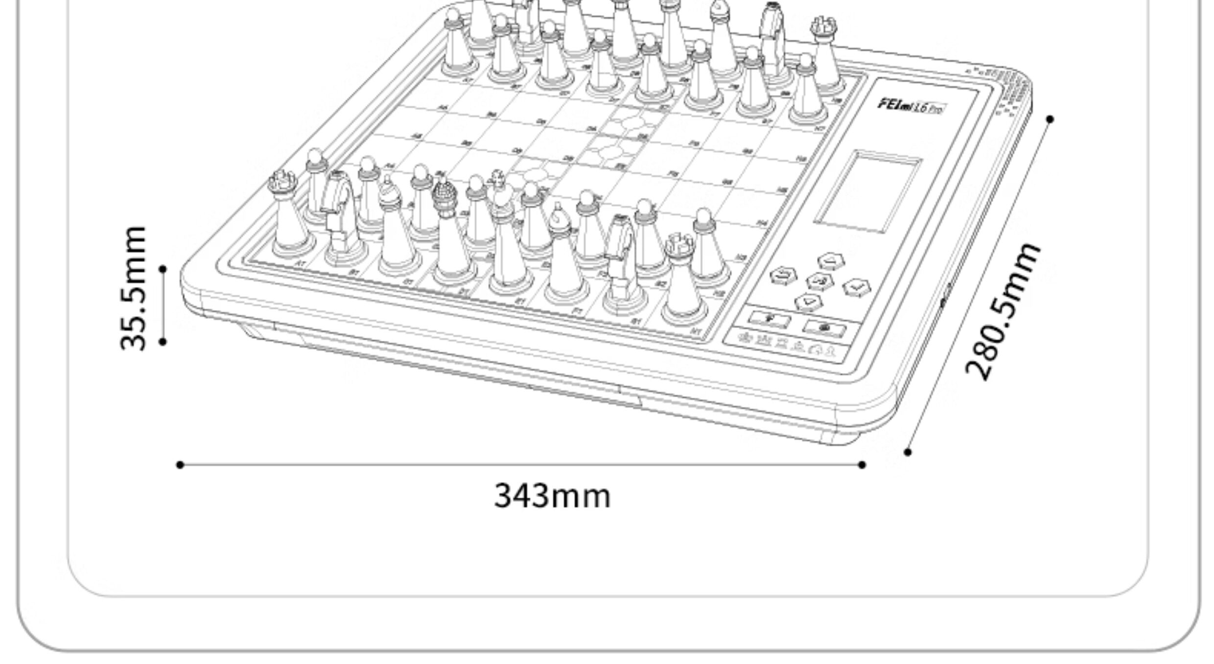Шахматы 费米智能国际象棋ai人机对战对弈儿童自动便携机器人下棋电子棋盘 Fermi