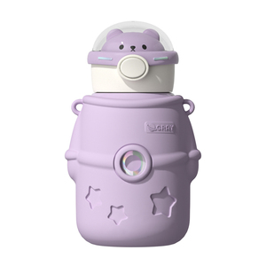 小茶日记抱抱星球保温水杯大容量大肚吸管