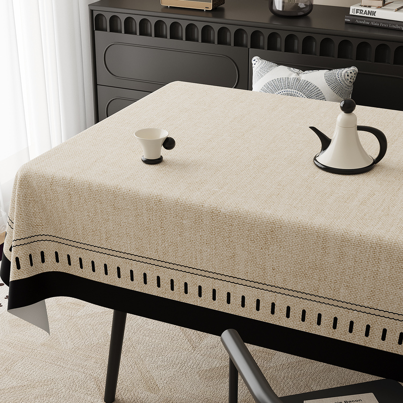 Medieval-Style Tablecloth, Oil-Proof, Waterproof, Heat-Resistant, No-Wash, Light Luxury, High-End Feel, Dining Tablecloth, French Retro-Style Coffee Table Cloth