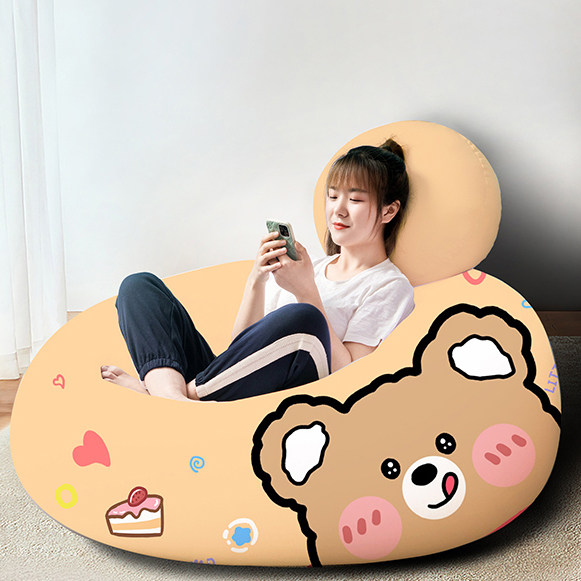 Lazy sofa can lie sleepy bean bag recreational chair lying bedroom cartoon for single tatami small children