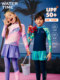 Watertime Children's Swimsuit for Girls, Two-Piece Long-Sleeved Long Pants, Sun Protection, Boys and Girls, Middle and Older Children's Swimwear, New Style
