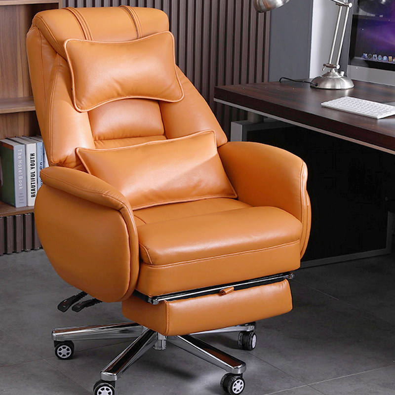The owner's chair office can be flat for a long time with a comfortable afternoon nap luxury business computer seat office chair chair-Taobao