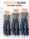 2025 Autumn New Spring and Autumn Retro Wide Leg Jeans for Women 150 Small People Wear High-Level Pants Not Close to the Legs