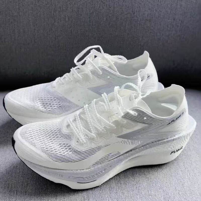 Feiran 3.0 Full-Length Carbon Plate Running Shoes for Students, Breathable, Shock-Absorbing, Rebounding, Professional Racing Sports Running Shoes for Physical Exams and Physical Testing