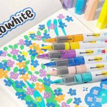 White snow acrylic marker pen for students with high appearance waterproof and color-proof water-based childrens non-toxic stackable color paint pen
