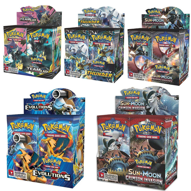 324pcs Pokémon English Card TCG: Sun &amp; Moon Pocket Mons