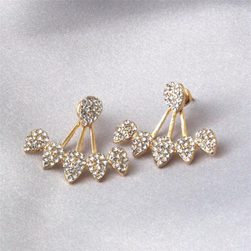 Серьги 2020 new crystal flower drop earrings for women fashion jewe