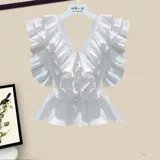 Комплект, рубашка, джинсовая юбка, размер, V-образный вырез