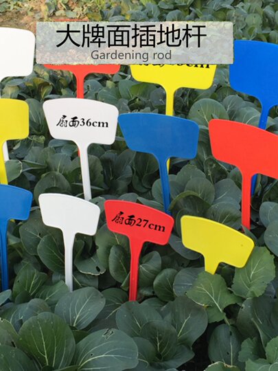 Señal de inserción de terreno de jardinería de superficie, más etiqueta de superficie, etiqueta de inserción de terreno de plantación de campo, señal de identificación de etiqueta suculenta, etiqueta grande, señal de inserción de terreno de siembra suculenta blanca y amarilla grande, señal de identificación de campo de plástico