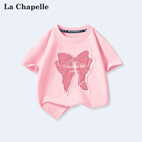 Хлопковая футболка с бантиком, 100% хлопок