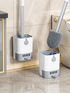 Toilet Brush for Home Bathroom, Wall-Mounted, No Drilling Required, No Dead Corners, Cleaning Brush, Toilet Brush