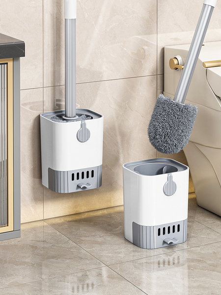 Toilet Brush for Home Bathroom, Wall-Mounted, No Drilling Required, No Dead Corners, Cleaning Brush, Toilet Brush
