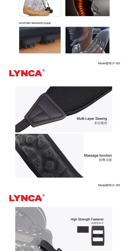 Lực lượng bóng Jia đệm nén camera dây đeo SLR với một dây buộc vi máy ảnh Canon vai chéo dây đeo dây thừng 5D2 3 4 6D2 1DX2 Nikon D750 phụ kiện kỹ thuật số dây đeo vai dây - Phụ kiện máy ảnh DSLR / đơn