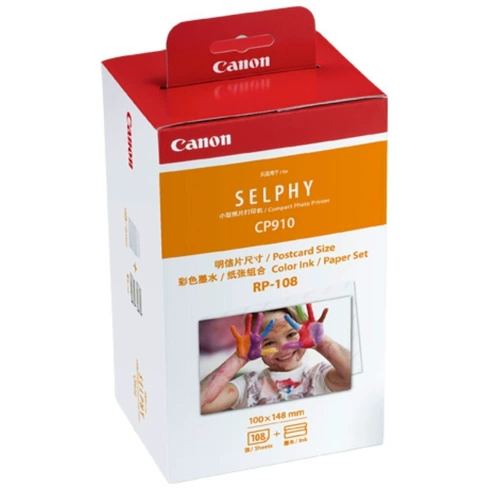 Canon RP-108 Фото бумага 6-дюймовая фазовая бумага KP CP1300 1500 лента CP1200 Фото бумага CP910 Hydent Flight Peating Heating Poor Transf