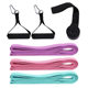 Long fitness resistance band yoga pull-up band pull-up elastic ring grip door buckle set