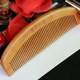 Sandalwood comb for women's long hair, ancient style straight hair comb, dense toothed anti-static massage comb, men's massage head comb for home use