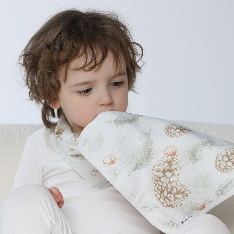 721 Planet Baby Little Square Towel Newborn Supplies Gauze Soft Wash Face Towel Gauze Towel 3 Bar