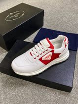 Prada Prada 22 new mens shoes Triangle logo logos collage casual sneaker lacing thick bottom running shoes