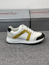 Prada Prada New Pint Mens Classic Bull Leather Collage Rubber Big Bottoms Casual Sports Board Shoes Pura