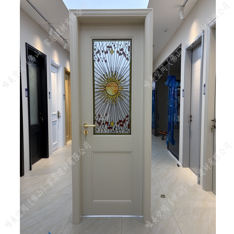 European, French, and American Style Balcony Entrance Bathroom Toilet Kitchen Aluminum Alloy Glass Door Stained Glass Door European, French, and American Style Balcony Entrance Bathroom Toilet Kitchen Aluminum Alloy Glass Door Stained Glass Door