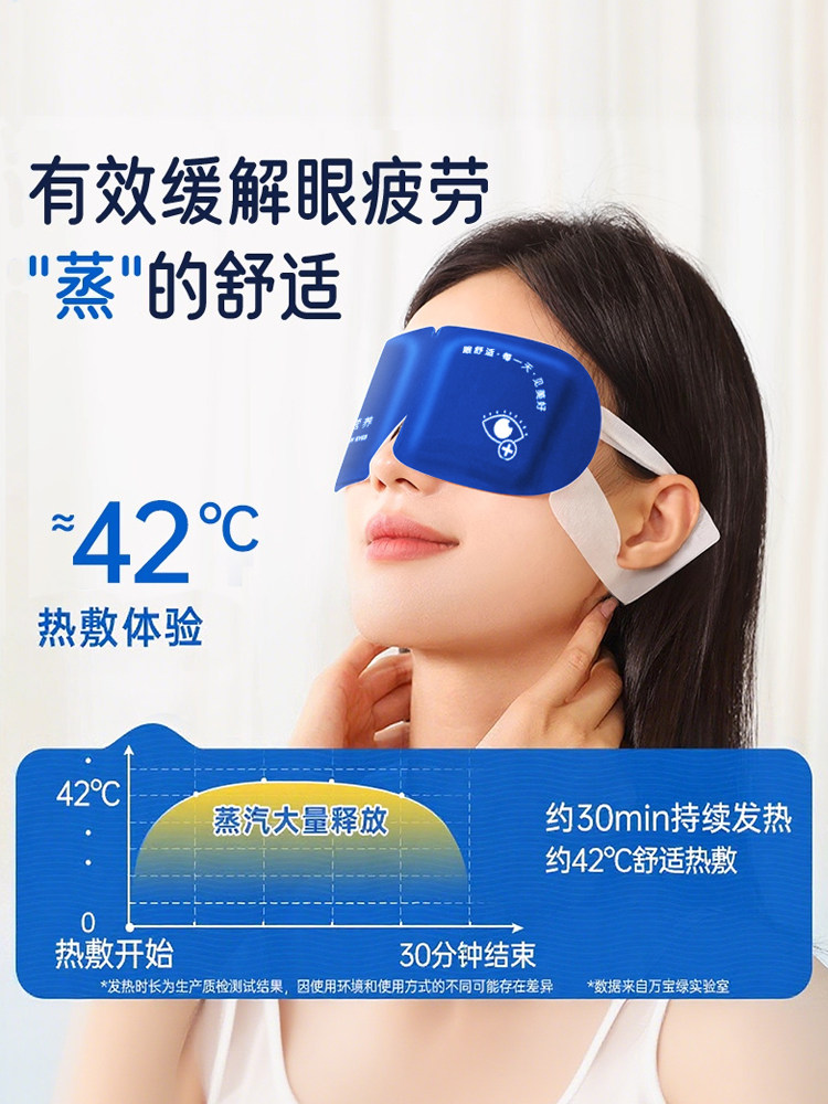 Steam Eye Mask, Self-Heating, for Men and Women, Dark Circles, Stable Heating, Steam, Soft Eye Protection Patch, Skin-Friendly Temperature Hot Compress Patch