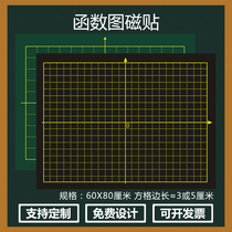 Magnetic Functional Mathematical Mathematical Teaching Magnetic Pasteboard Teaching Large Soft Magnetic Sticker Magnetic Sticker XY Axis Scope 5cm 3 cm Coordinate Mathematical Teaching Use for Teaching Black Teachers