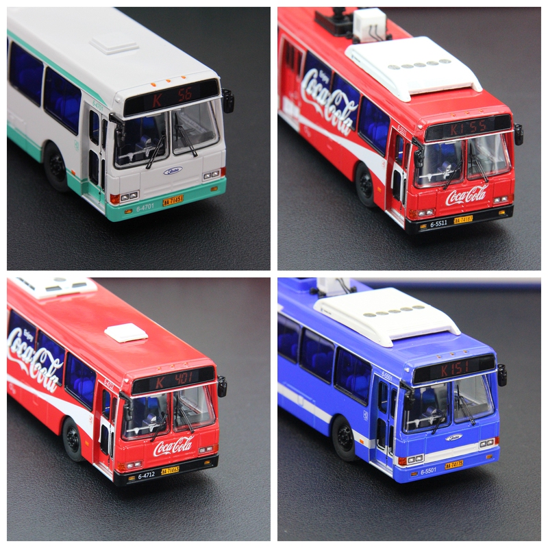 Hangzhou Bus K56 Bus K151K401 Route K155 Route Tram Alloy Model 1/64