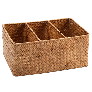 Good handmade straw storage box