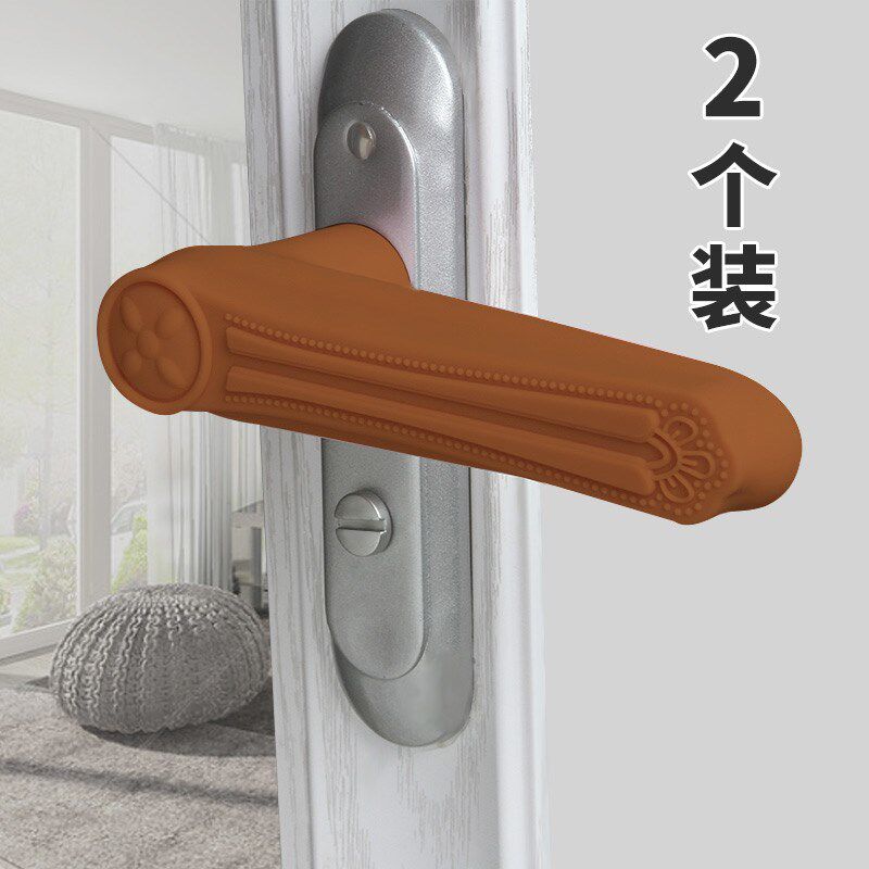  New door handle protective sleeve Anti-collision cushion child door lock security door window silica gel door to knock off the door