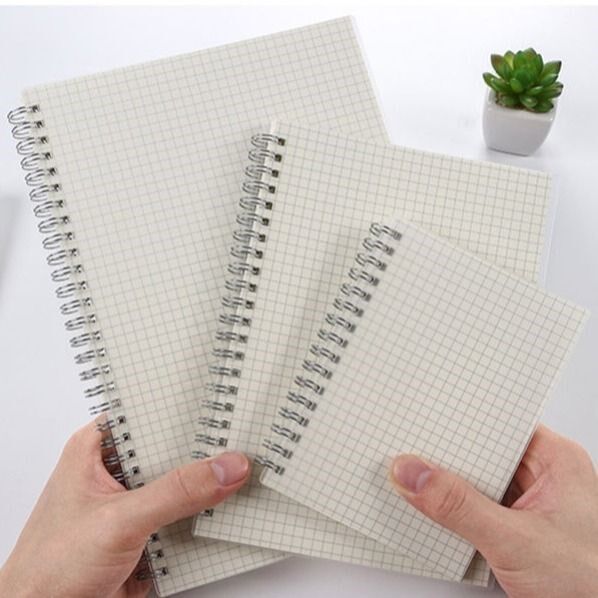 (Send stickers) Korean version of the student grid notebook notebook large ins net red square grid book