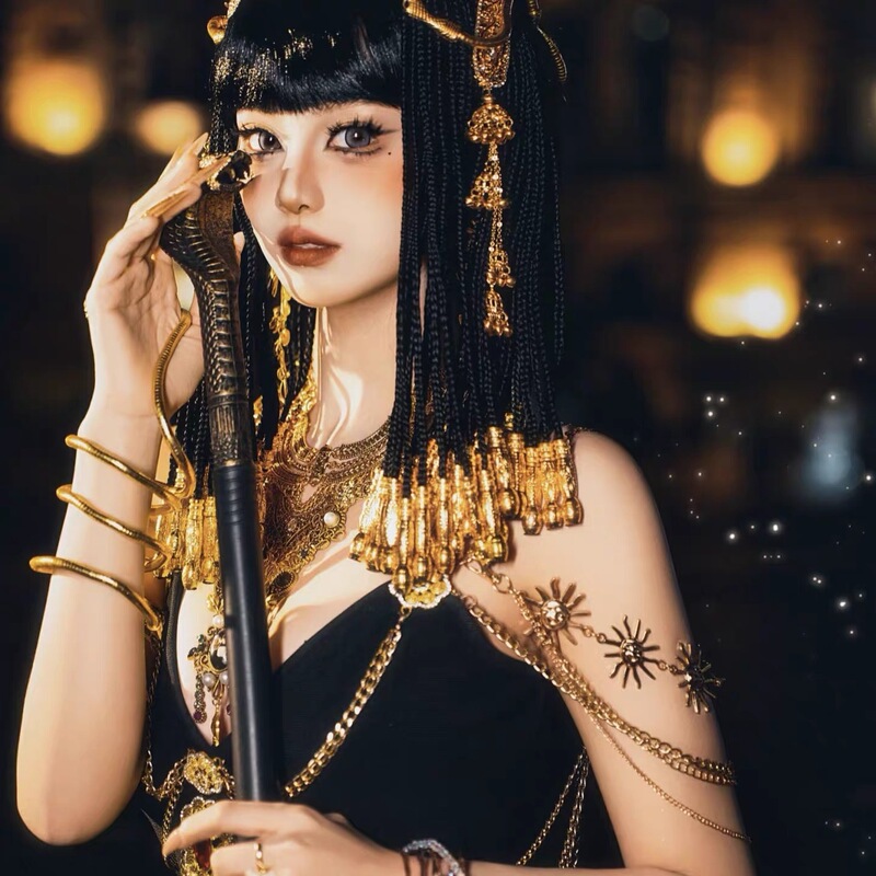 Cleopatra's Headdress, Western Princess Wig, Exotic Dance Photo Shoot, Travel Photography Accessories, Anime Nightclub Dreadlocks